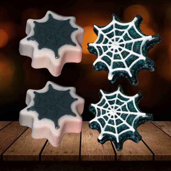 Cobb Webb Soaps Set 6 Halloween Soaps, Handmade Party Favors, Gothic Party Gift - Picture 11 of 16